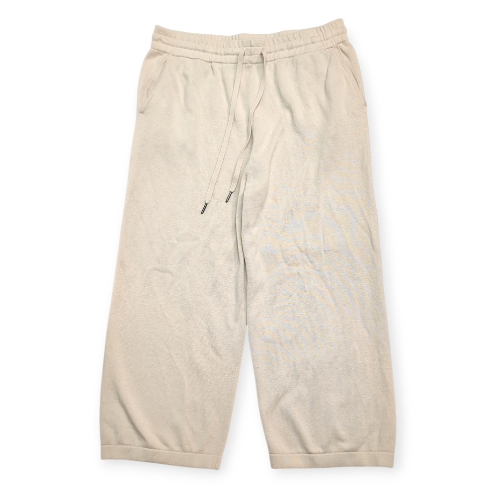 360 Cashmere Cotton Cashmere Blend Knit Cropped Lounge Pants